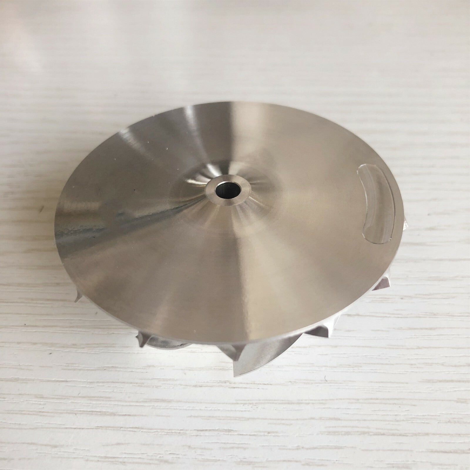 RHF5 Reverse 54.50/70.00 mm 7+7 Blade Performance Turbine Billet Compressor Wheel