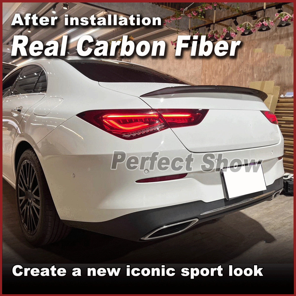 Fit for Benz W118 C118 CLA250 CLA45 REAl Carbon Rear Trunk Spoiler Wing Lip