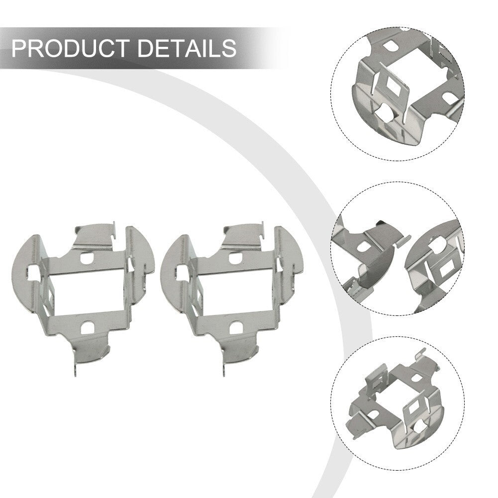 2-Pack H7 HID Headlight Bulb Mounting Clip Adapter Bracket for Mercedes-Benz