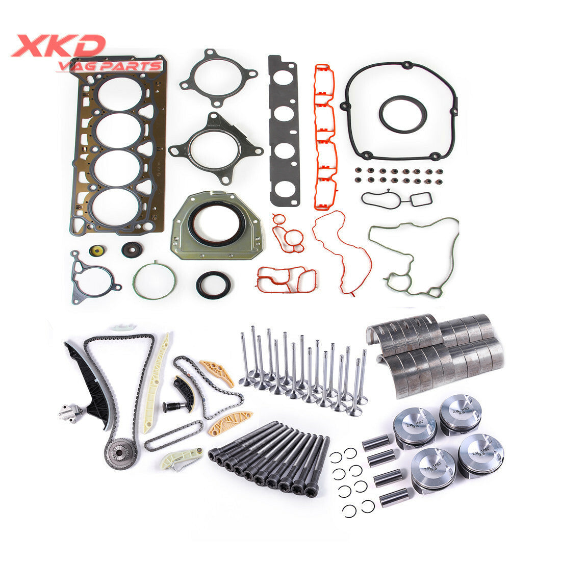 EA888 2.0T 23mm engine overhaul and rebuild kit for Volkswagen for Jetta CC for Tiguan CPMA CBFA