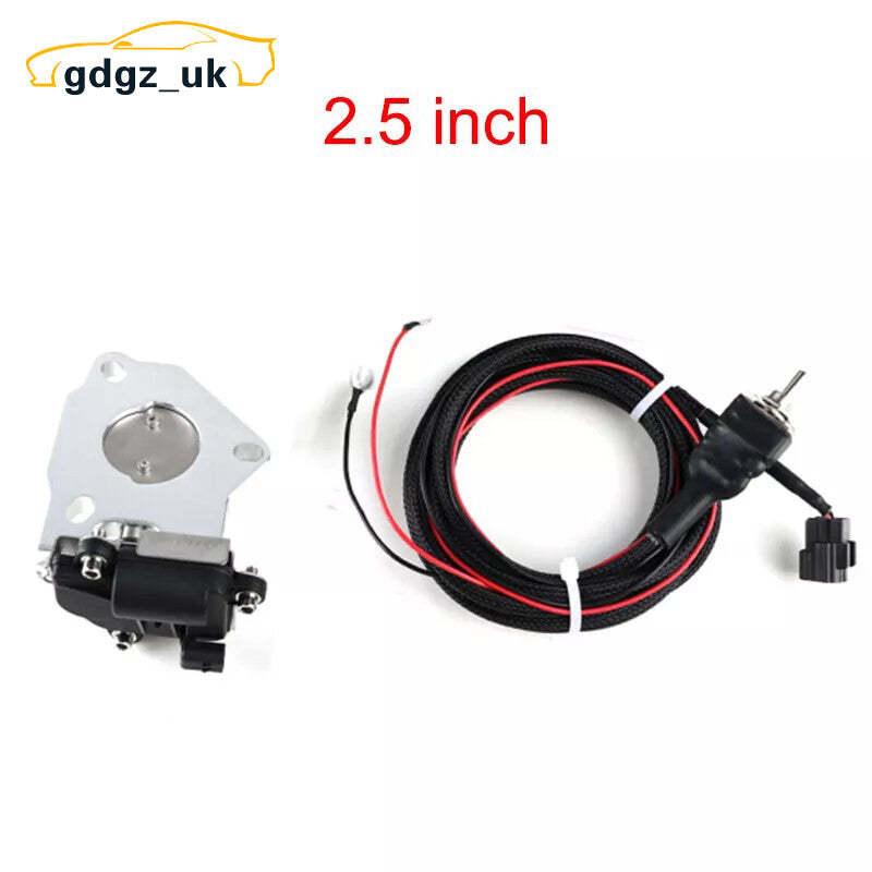 2.5 / 2.5inch Electric Exhaust Valve Control Motor Kit with Manual Switch 12V
