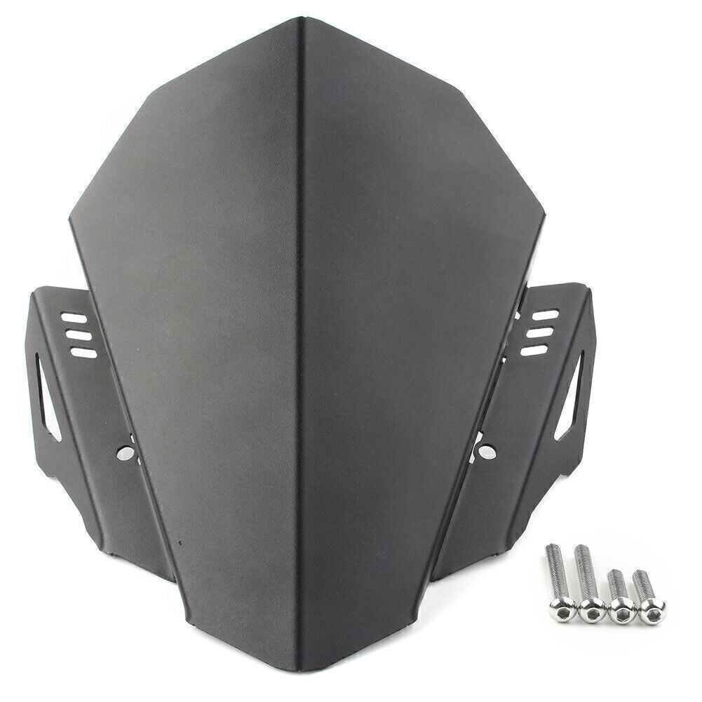 Black Windshield Windscreen Wind Deflector Fit for Yamaha MT-07 FZ-07 2018-2021