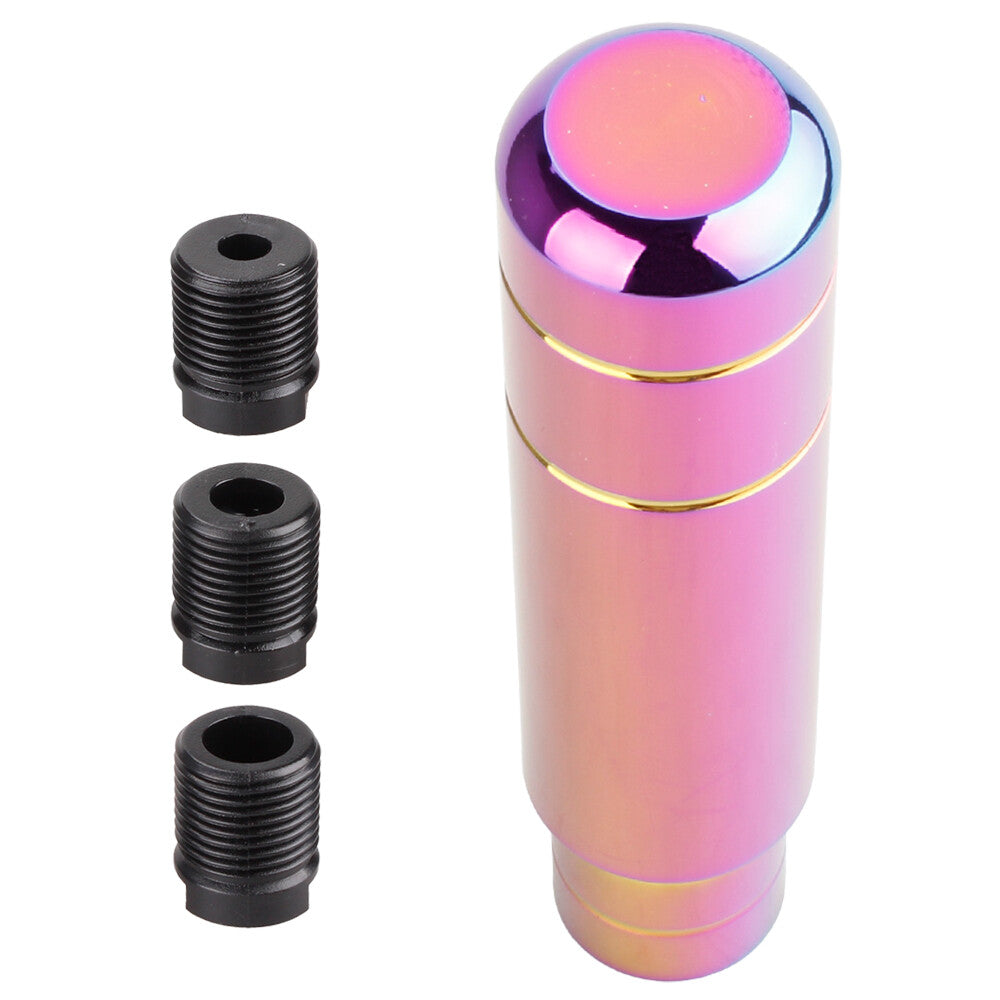 Neo Chrome Universal Aluminum Manual Car Gear Shift Knob Shifter Lever