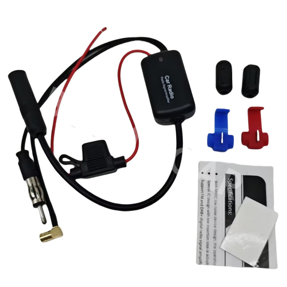 DAB+ FM AM Car Stereo Antenna Aerial Splitter Cable Digital Radio Signal Booster