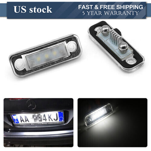 Rear Led License Plate Number Lights Lamps Bulbs for Benz for Mercedes W203 5D W211