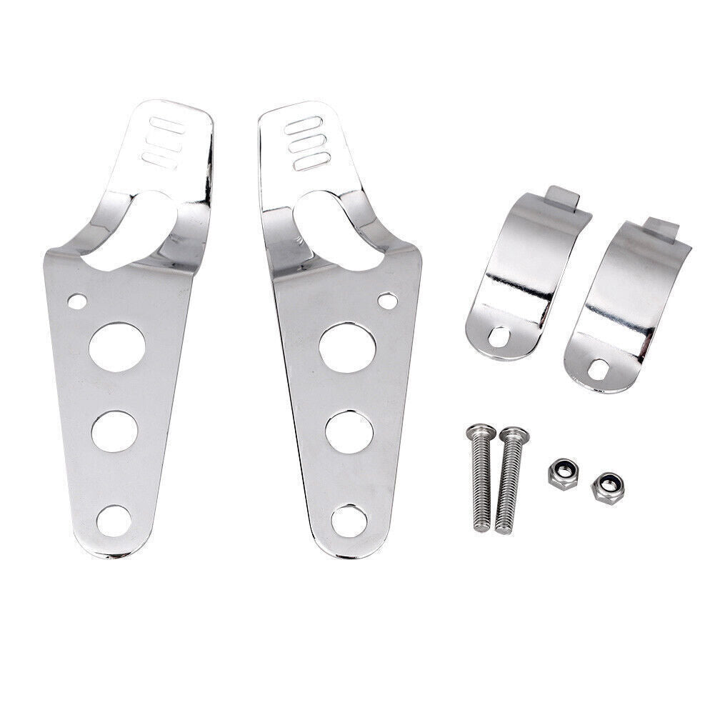38-43mm Universal Headlight Mount Bracket Fork Ear for Harley Chopper Cafe Racer
