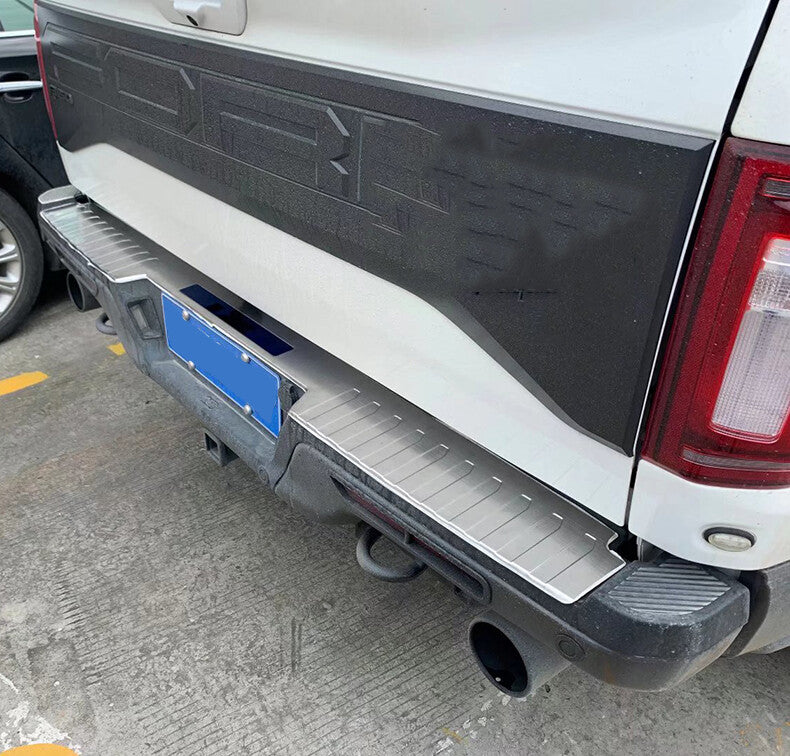 for Ford F150 F-150 2015-2020 Steel Rear Bumper Pedal Trunk Door Sill Cover Trim