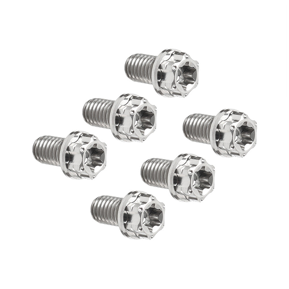 6pcs Bolts Torx Head Flange Screw M8x15mm For Motorcycle Bike