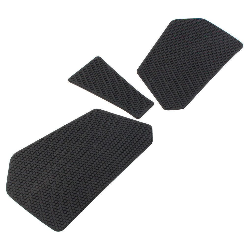 2x Tank Grip Pads with Center Tank Protector for Honda CBR 600RR 2020-2023 Black