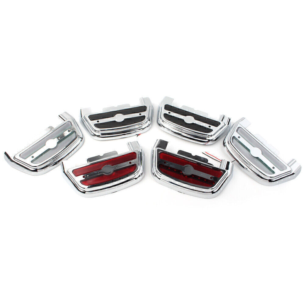 for Harley Dyna 06-later Touring Led Light Passenger Footboard Floorboard Cover