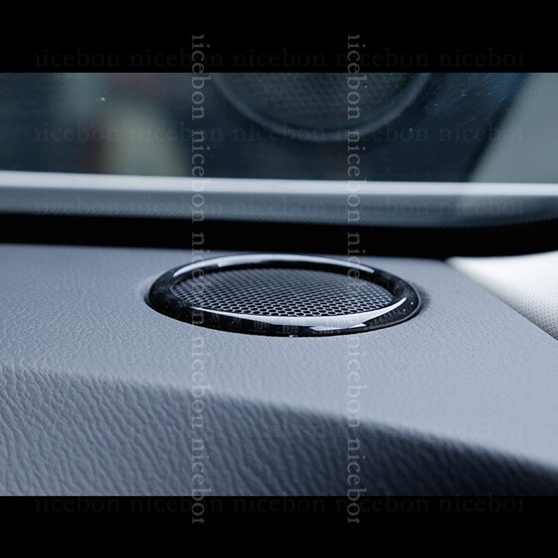 2P Carbon fiber color Speaker Cover Loudspeaker box Fit for Mazda CX-3 CX3 16-18