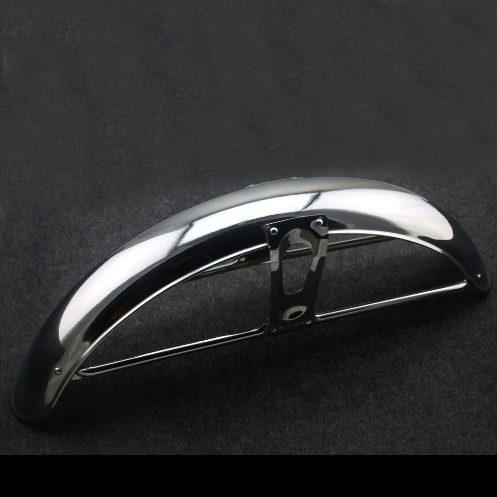 for Honda CB100 CB125 CB175 CS90 S90 CG110 125 Comp Chrome Front Fender Assembly