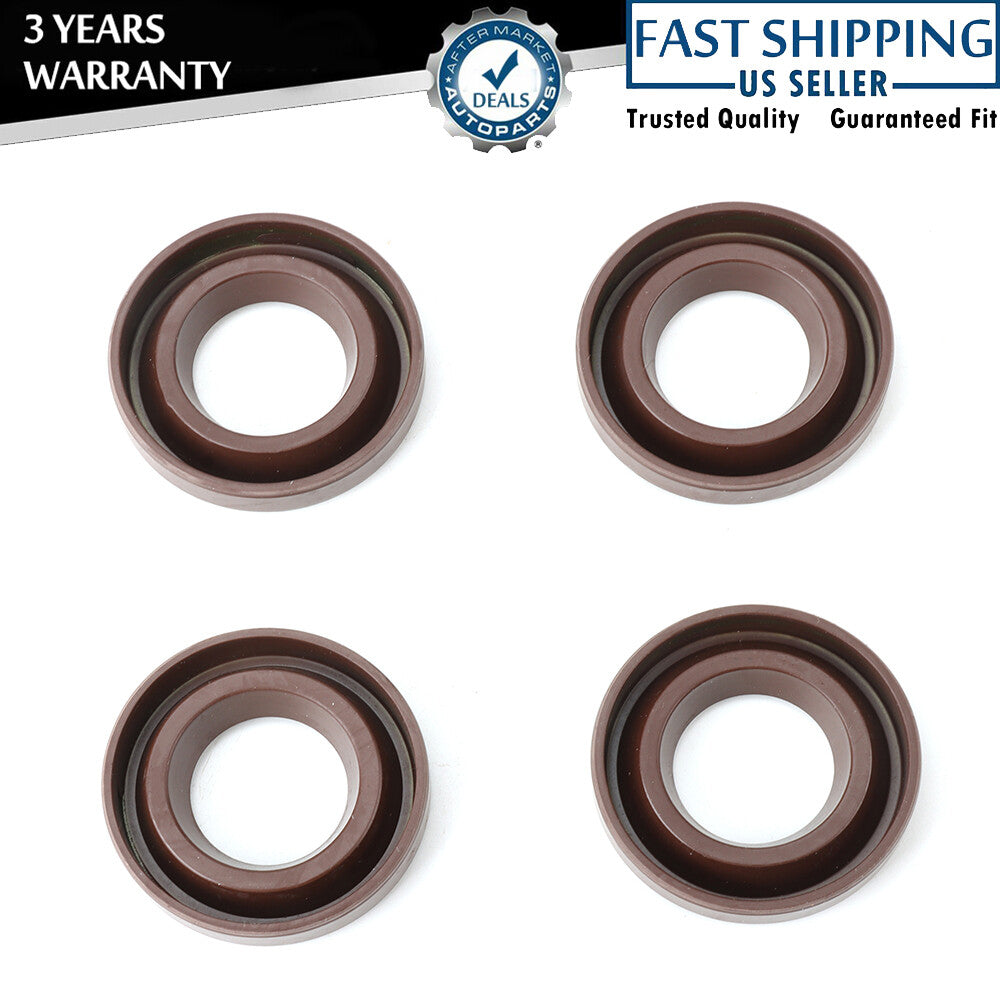 4PCS Brown Spark Plug Oil Seal For 1995-2004 for Toyota TACOMA 2.4L 2.7L 11193-15010