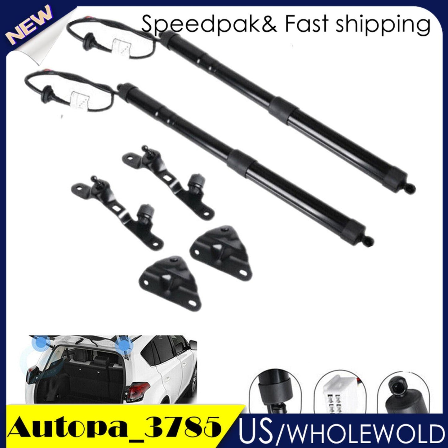 2PCS Rear Tailgate Power Lift Support Fit for Toyota RAV4 2013-2018 Left  Right
