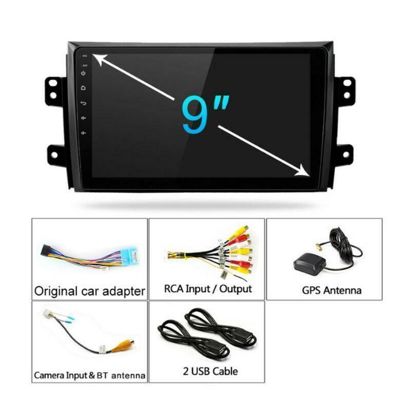 For 9 Android 9.1 Car Radio GPS MP5 Multimedia Stereo 2GB+32GB for Suzuki SX4 07-12