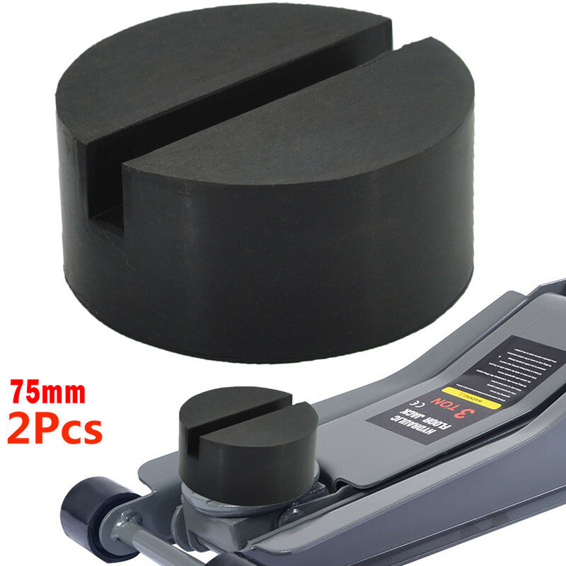 2Pc Car Rubber Jack Pad Frame Protector Guard Adapter Jacking Lifting Disk Mat
