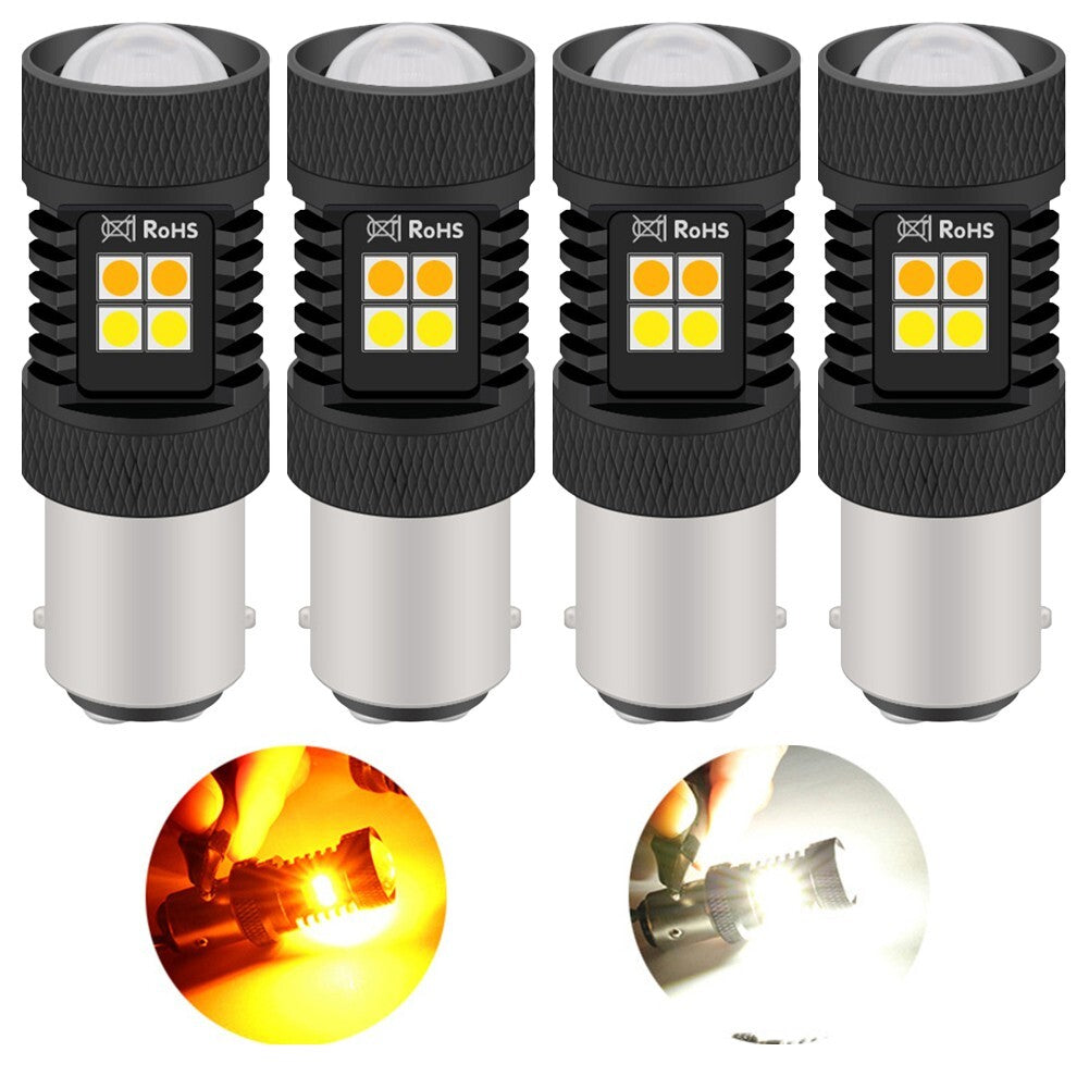 4Pcs/set 1157 Switchback LED Turn Signal Bulbs for Chevrolet C/K1500 2500 Parts