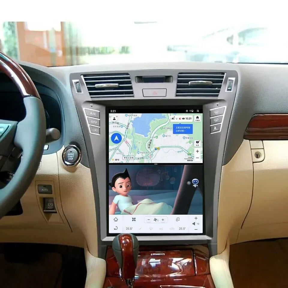 12.1 Android Car Radio for Tesla Vertical Screen Car GPS for Lexus LS460 2006-2012