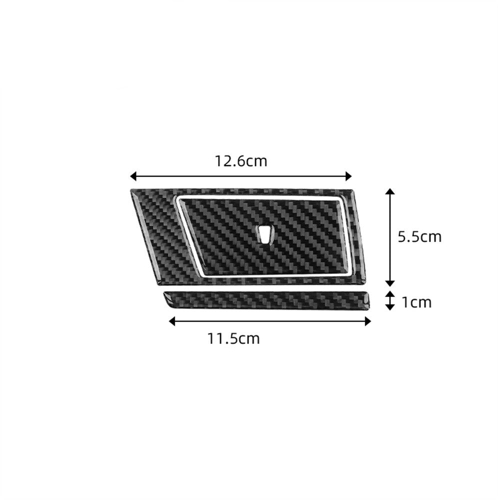 Carbon Fiber Copilot Water Cup Holder Trim for BMW X3 2004-2010