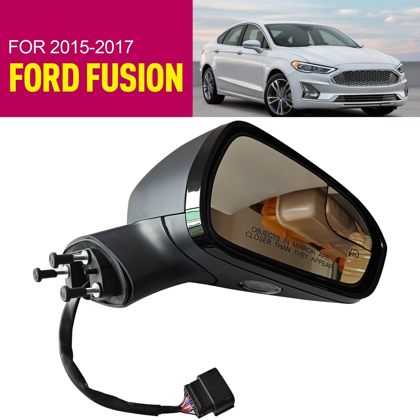 For 2015-17 for Ford Fusion 11Pin FS7Z17682CBPFM Passenger Side Electric Door Mirror