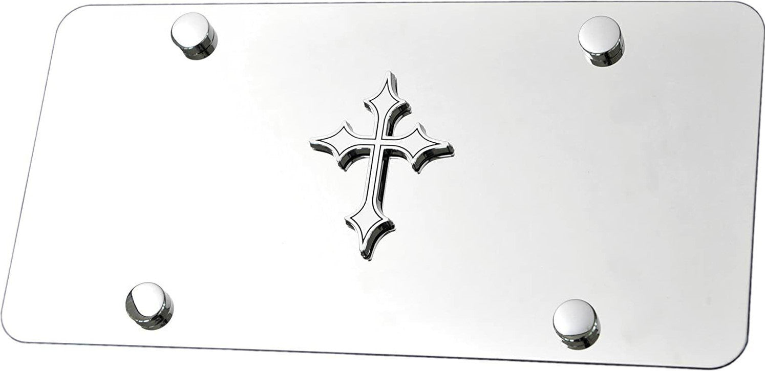 Car license plate, frame cap, hat, rear boot, Christian cross, suitable  for ford