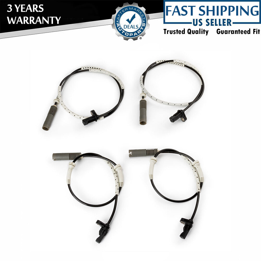 4x FRONT REAR LEFT+RIGHT ABS Wheel Speed Sensor for BMW E82 128i E90 328i 330i