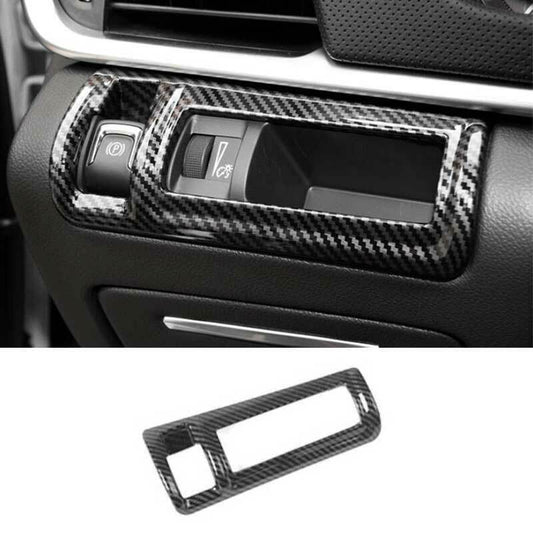 for Cadillac XTS 2013-2019 Carbon Fiber Driving Position Hand Brake Cover Trim