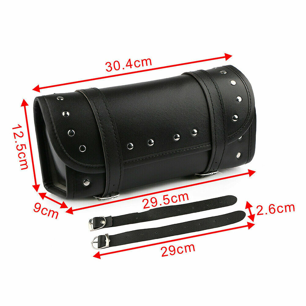Saddlebag Motorcycle Fork Tool Kit PU for Harley Chopper Bobber Cruiser