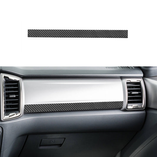 Carbon Fiber Passenger Dashboard Strip Cover Trim for Ford Ranger 2019-2022
