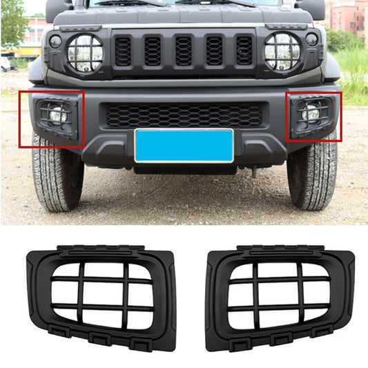 ABS Black Front Fog Light Lamp Protector Guards Cover for Suzuki for Jimny 2019-23