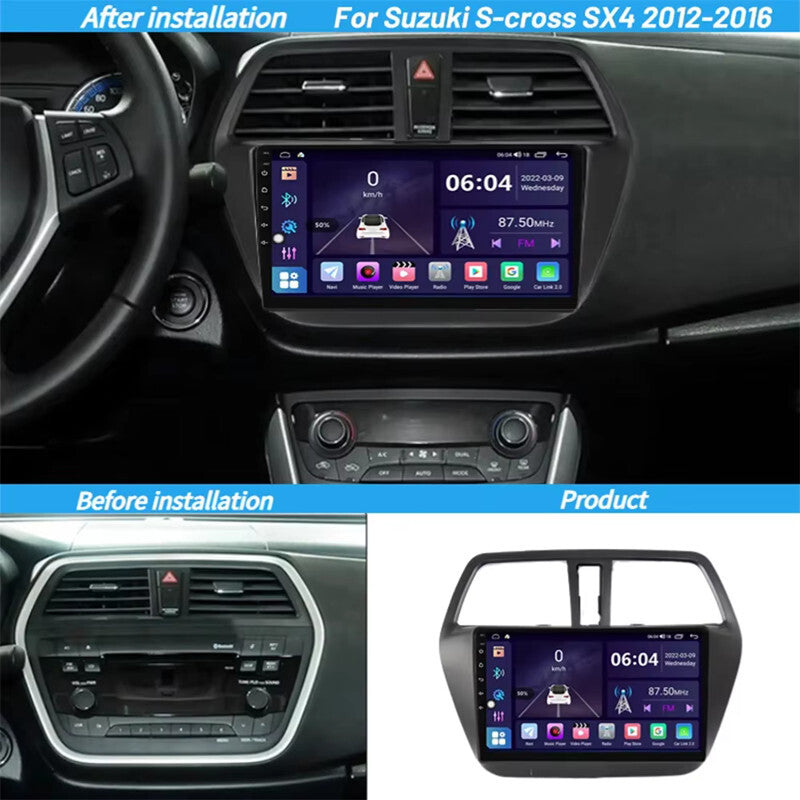 Car Android Radio for Suzuki SX4 2 S-Cross 12-16 Carplay Auto Android GPS Stereo
