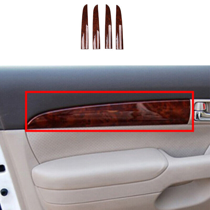 for Toyota Prado FJ/LC150 2003-2009Wood Grain Inner Door Panel stripe Cover Trim