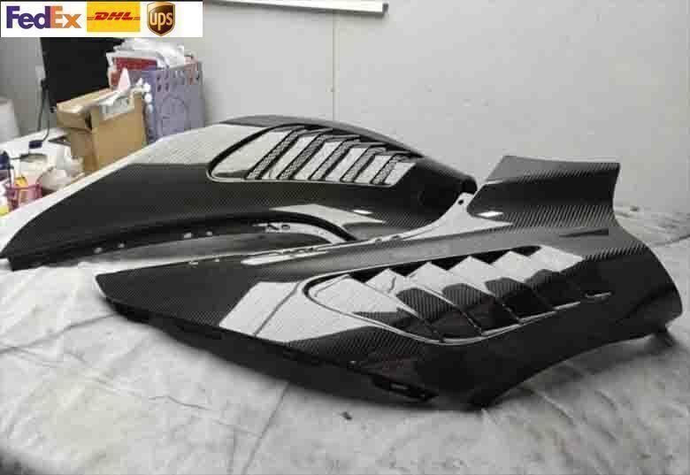 Carbon fiber front bumper side fender protectors for McLaren 720S 2017-2023