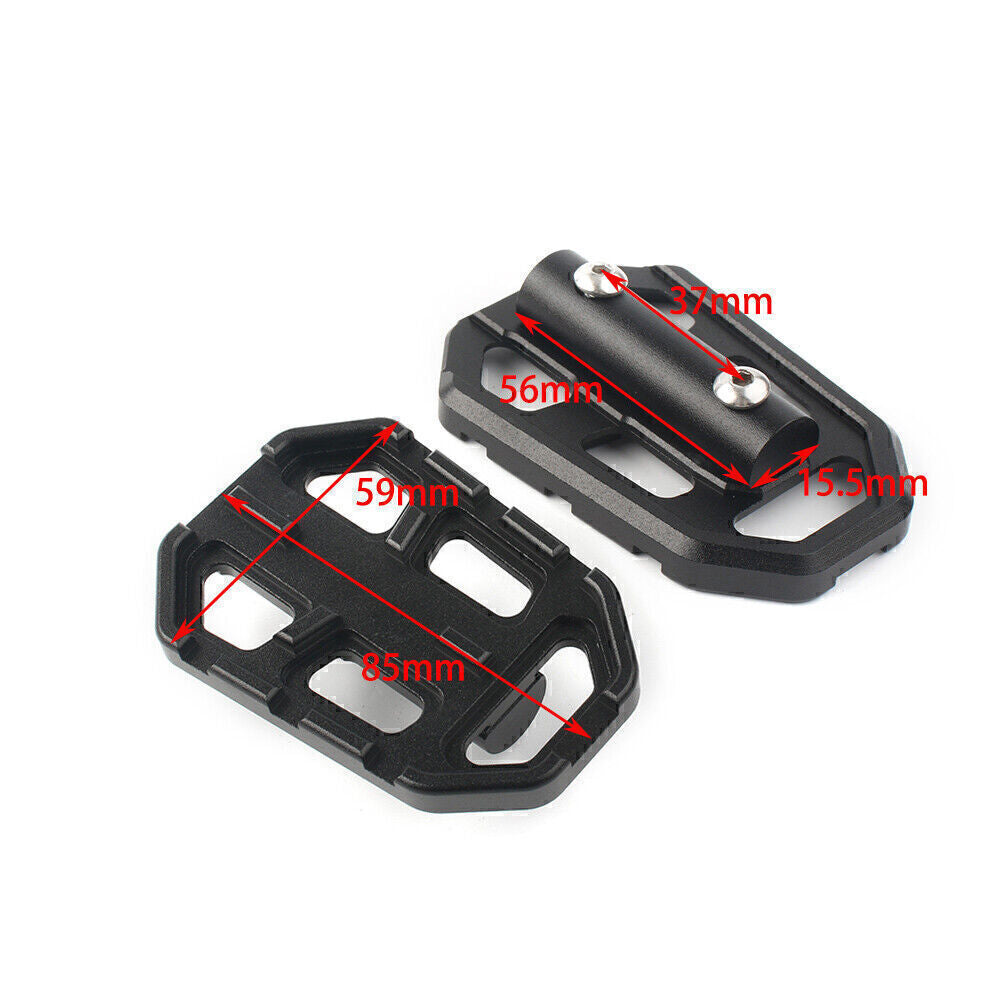 Motorcycle Foot Peg Extender Pedal Pad for BMW R1200GS G310GS S1000XR Black