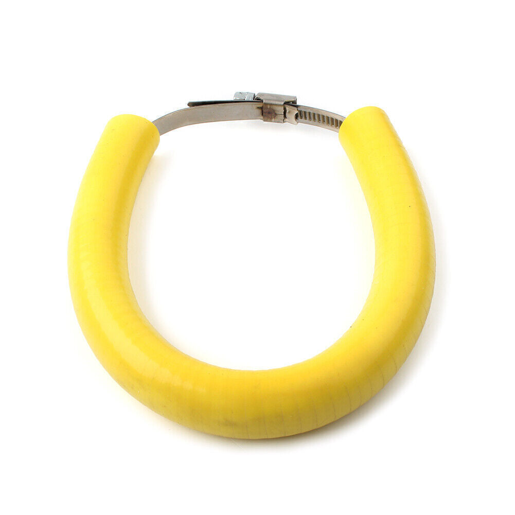 Exhaust Pipe Heat Shield Crash Protector Cover Guard Universal Yellow Motorcycle