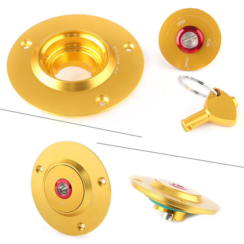 Fuel Filler Cover Tank Cap w/Key Fit for Suzuki GSXR 1000 GSXR 600 GSXR750 Hayabusa