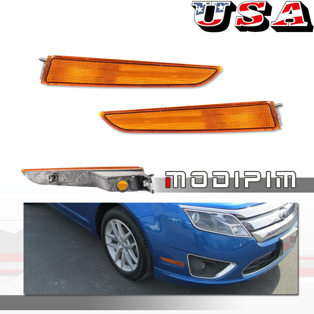Front fender side markings/signal light amber housing for 2010-2012 for Ford Fusion