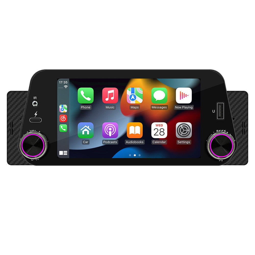 Single Din Car Stereo Radio For Apple Carplay Android Auto Bluetooth MP5 Player