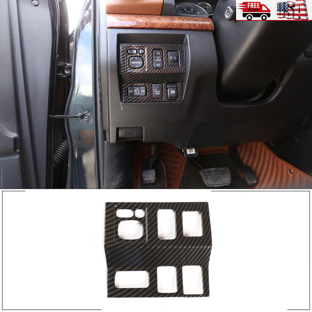 Glossy Black ABS Rear Taillight Cover Trim for Land Rover for Defender 90 110 2020+