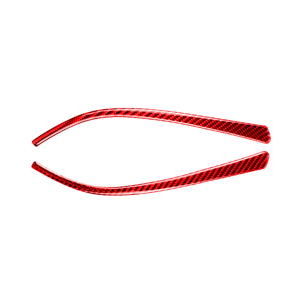Red carbon fiber rear-view mirror trim for BMW F30 2013-2019