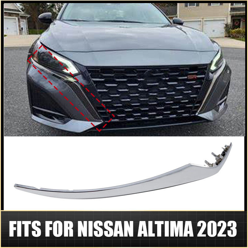 Grille Trim Passenger Right Side Chrome Hand For 620749HF0A for Nissan Altima 2023