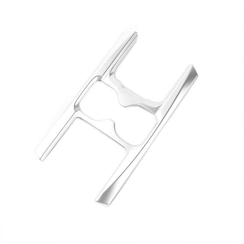 Console Gear Shift Water Cup Panel Trim for Honda CRV CR-V 17-22 Matte Silver