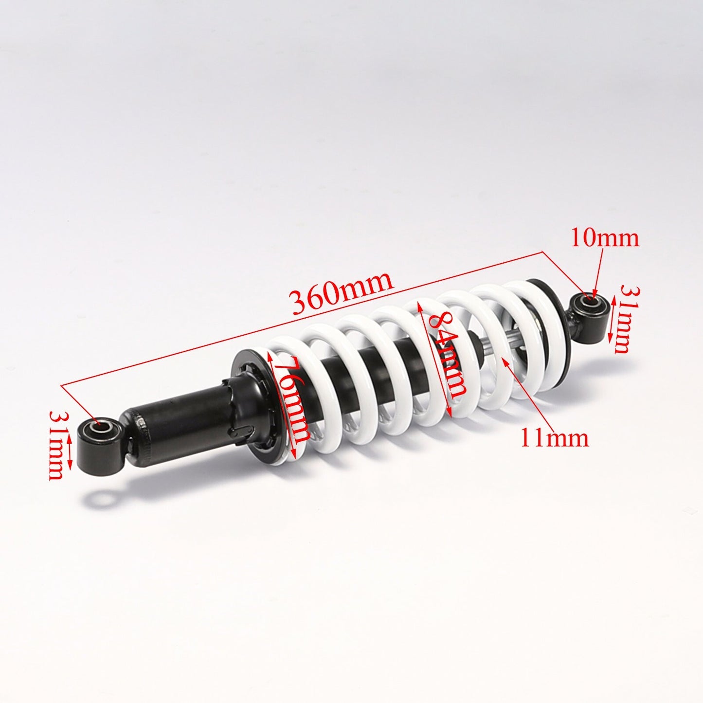 4x360mm 14-inch rear shock suspension suitable for all-terrain vehicles, off-road vehicles, pit bikes, go-karts