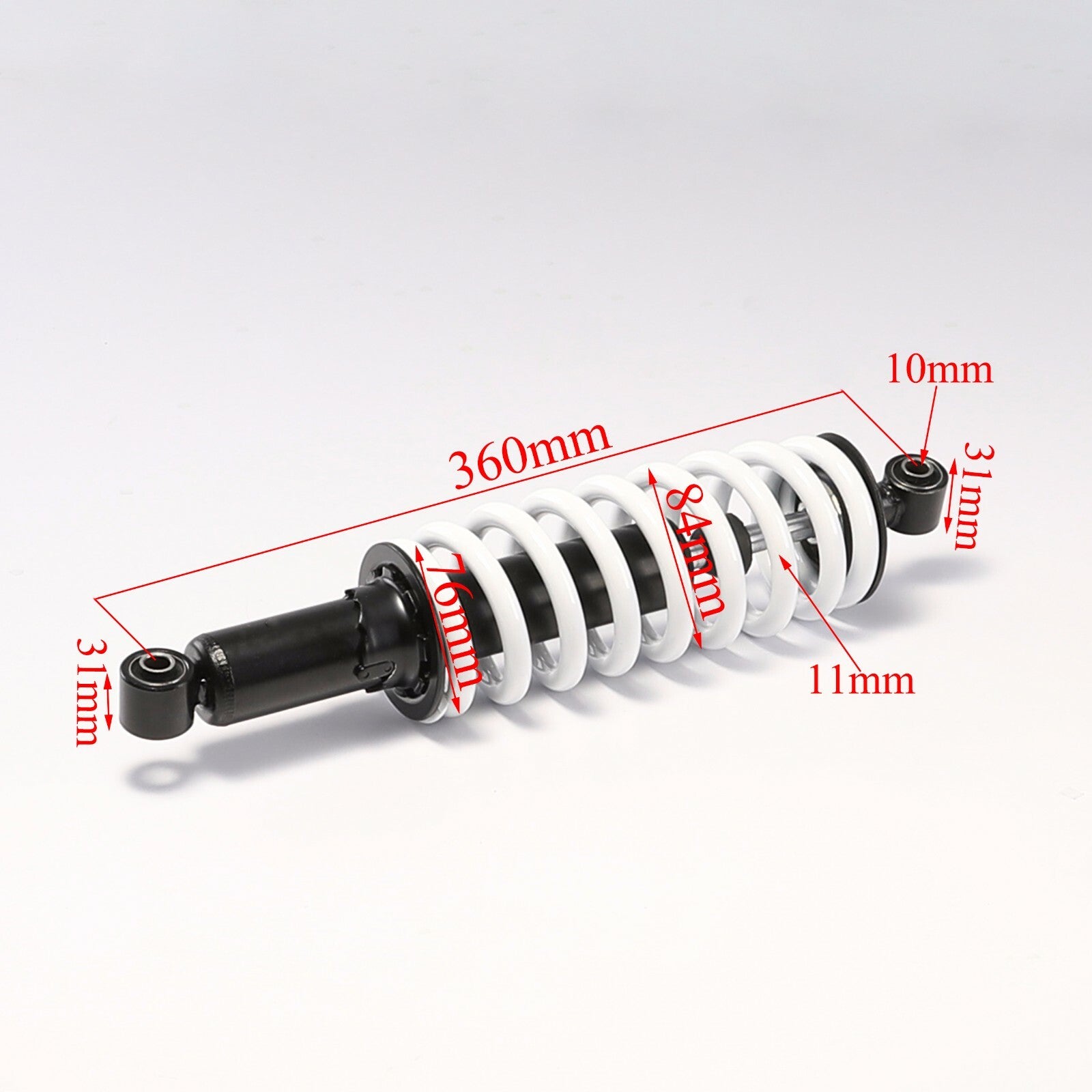 4x360mm 14-inch rear shock suspension suitable for all-terrain vehicles, off-road vehicles, pit bikes, go-karts