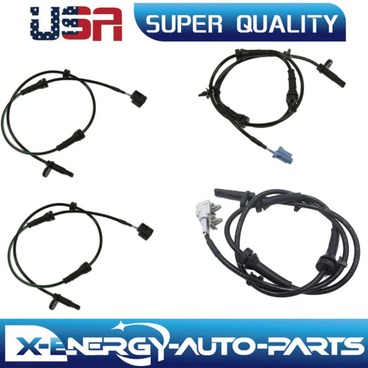 4 ABS Wheel Speed Sensor Front Rear Right  Left Fit for Nissan Murano 2009-2012 AWD