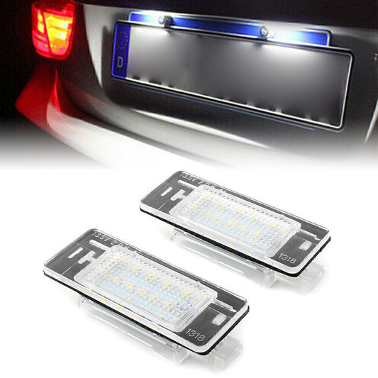 2Pcs for Opel Vectra C Estate 02-08 LED License Number Plate Light Error Free