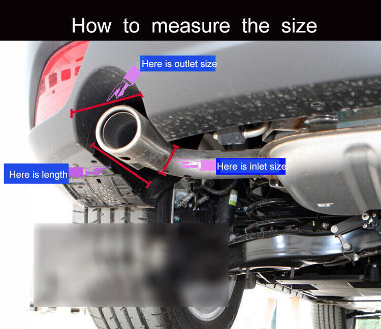 2X Akrapovic Carbon Fiber Exhaust Tip Dual Pipe Black ID:3.0 76mm OD:4.0 101mm