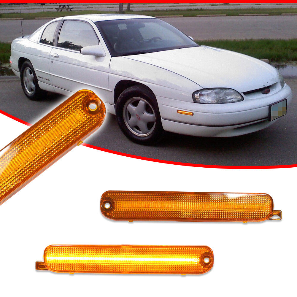 Two front-mounted amber LED lights are available for the 95-01 for Chevrolet Lumina and the 95-99 Monte Carlo.