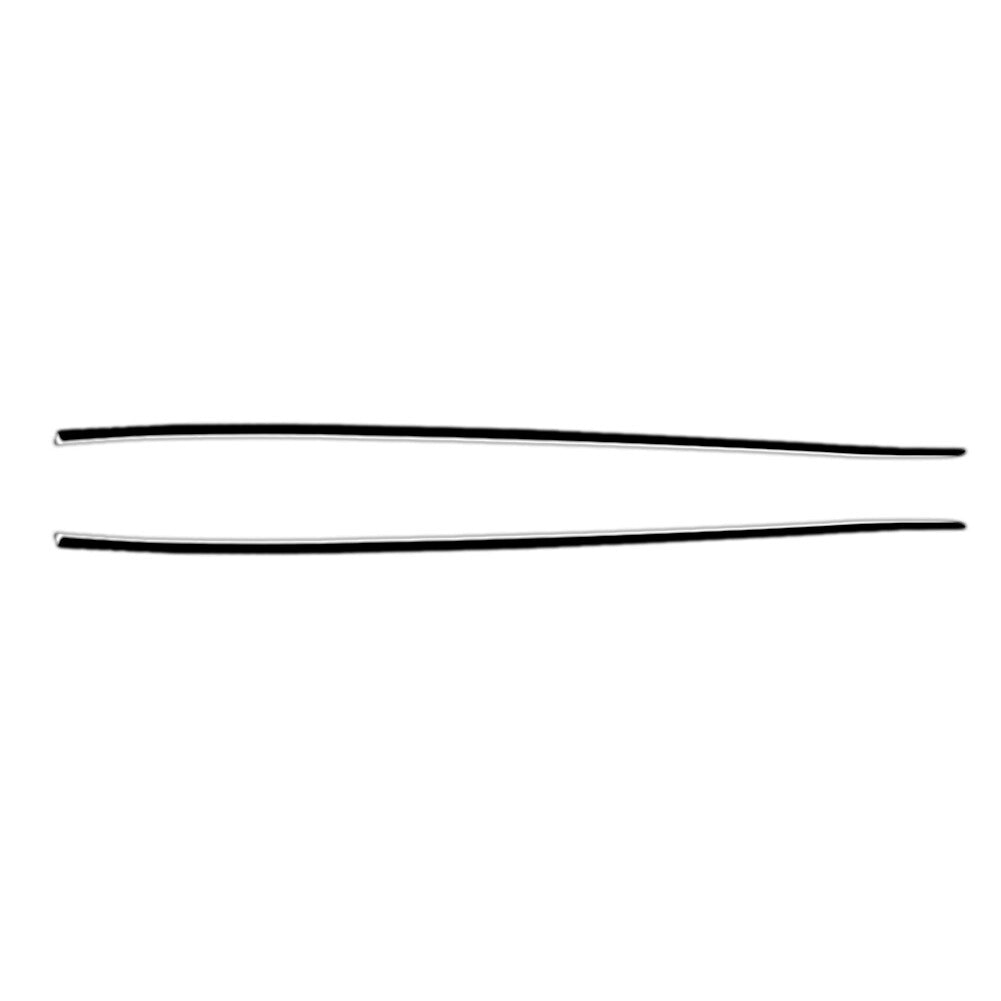 2x Piano Black Interior Front Door Strips Cover Trim for Infiniti G37 2010-2013