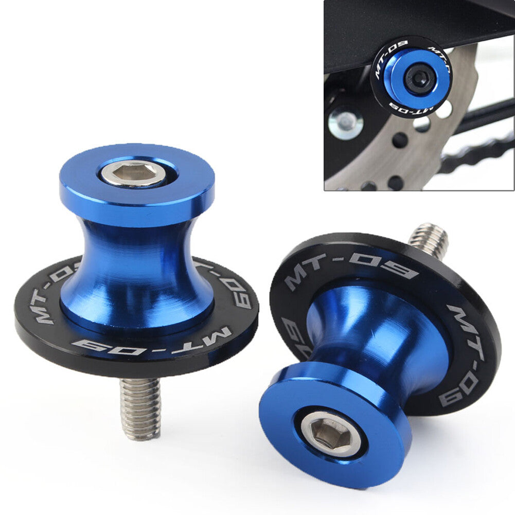 6MM CNC Schwingenspulen Slider f¨¹r for YAMAHA MT-09 FZ09 2013-2022 Motorrad Blau